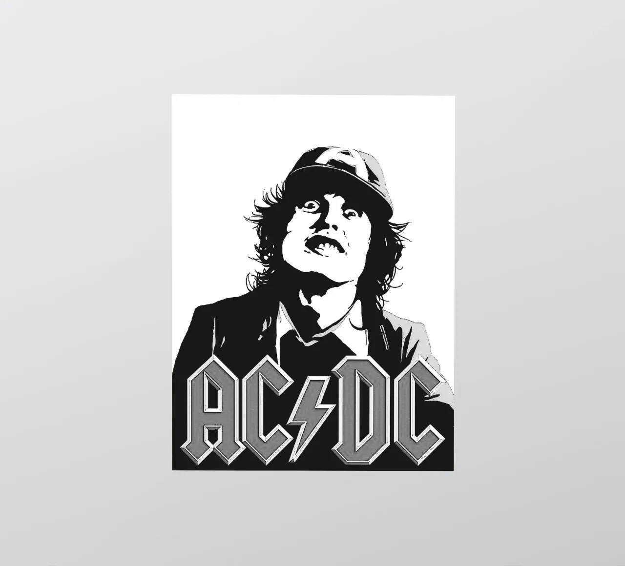 Art du groupe AC/DC autocollant de vanhesling