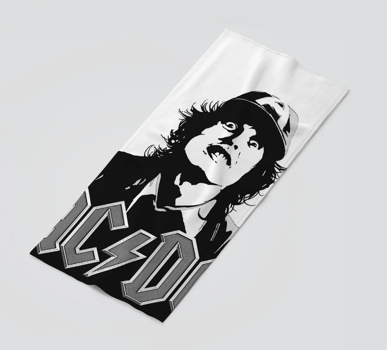 AC/DC band art beach towel by vanhesling