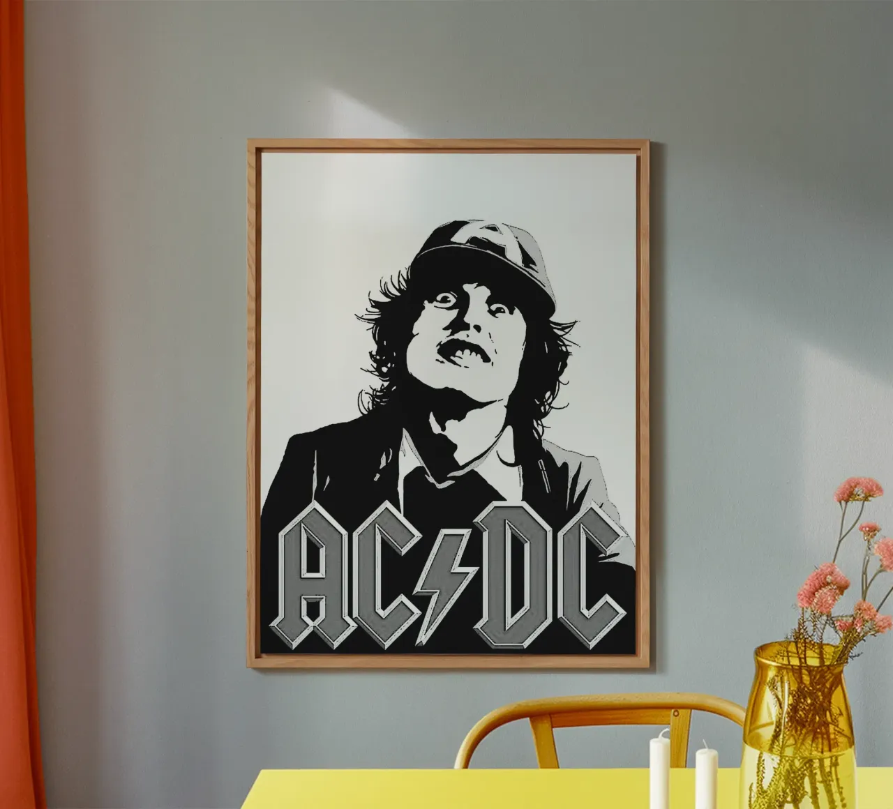 Arte de la banda AC/DC aluminio dibond de vanhesling