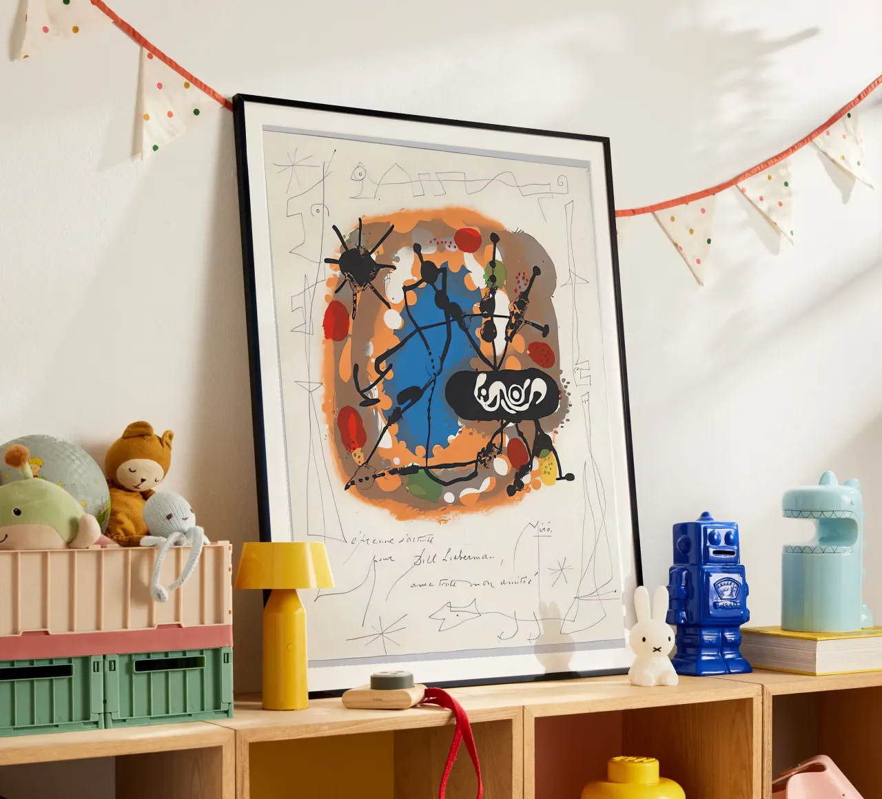 Atmosfera Miró poster con telaio in legno da Narciso