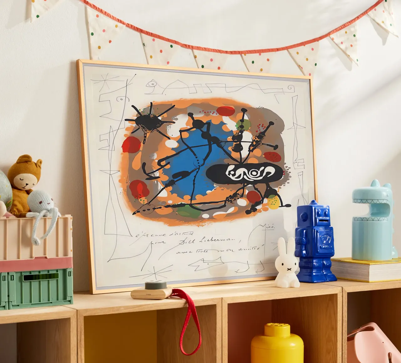 Atmosfera Miró poster con telaio in legno da Narciso