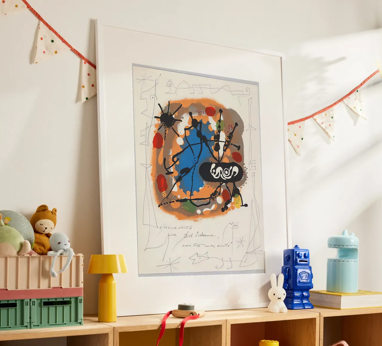 Atmosfera Miró poster con telaio in legno da Narciso