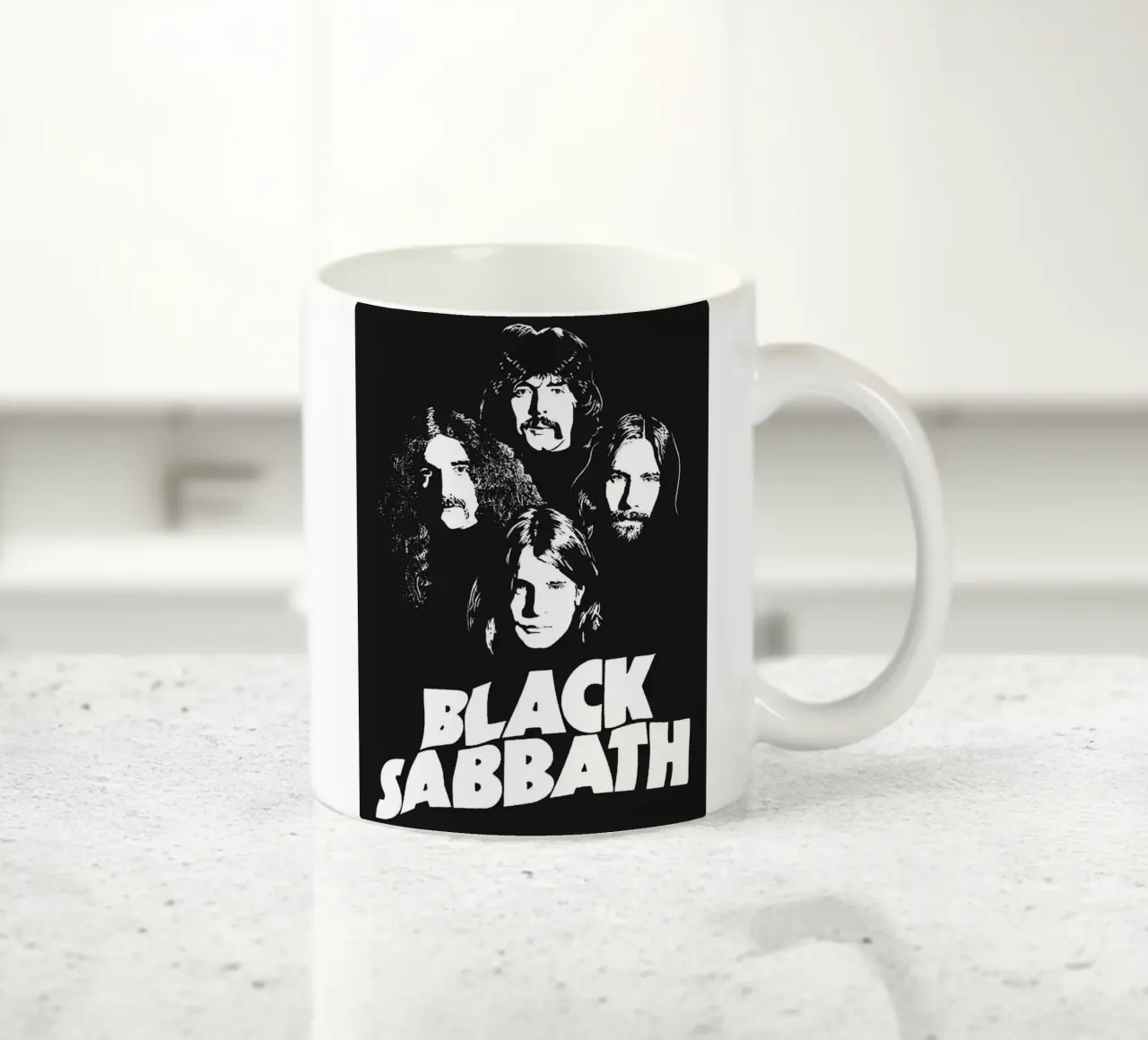black sabbath band art ceramic mug by vanhesling