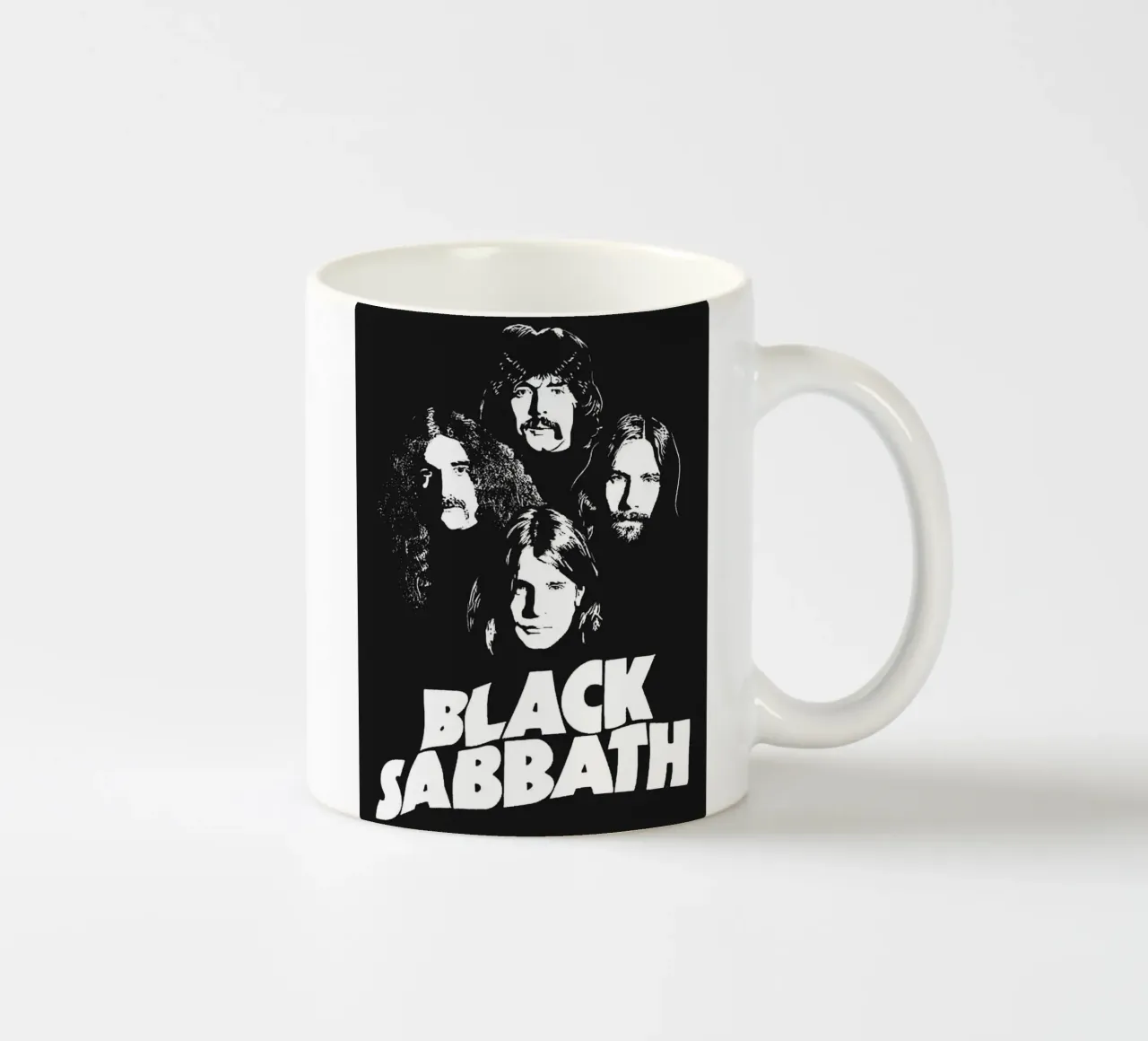 black sabbath band art ceramic mug by vanhesling