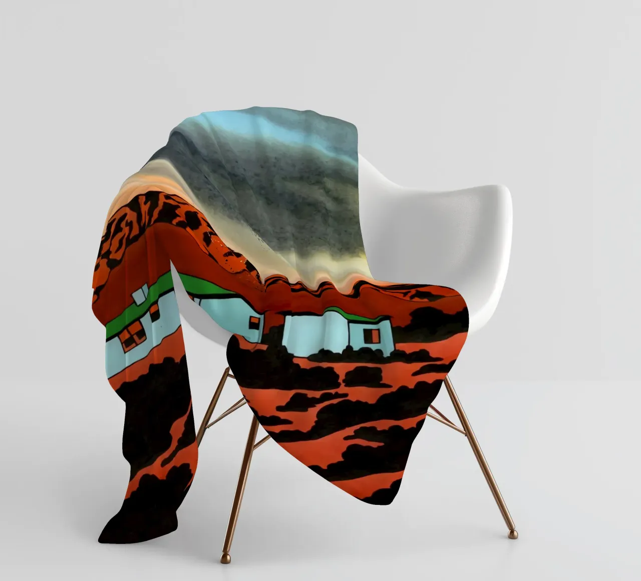 Ken Price Vivere nel fango coperta in pile da Marcobarshop