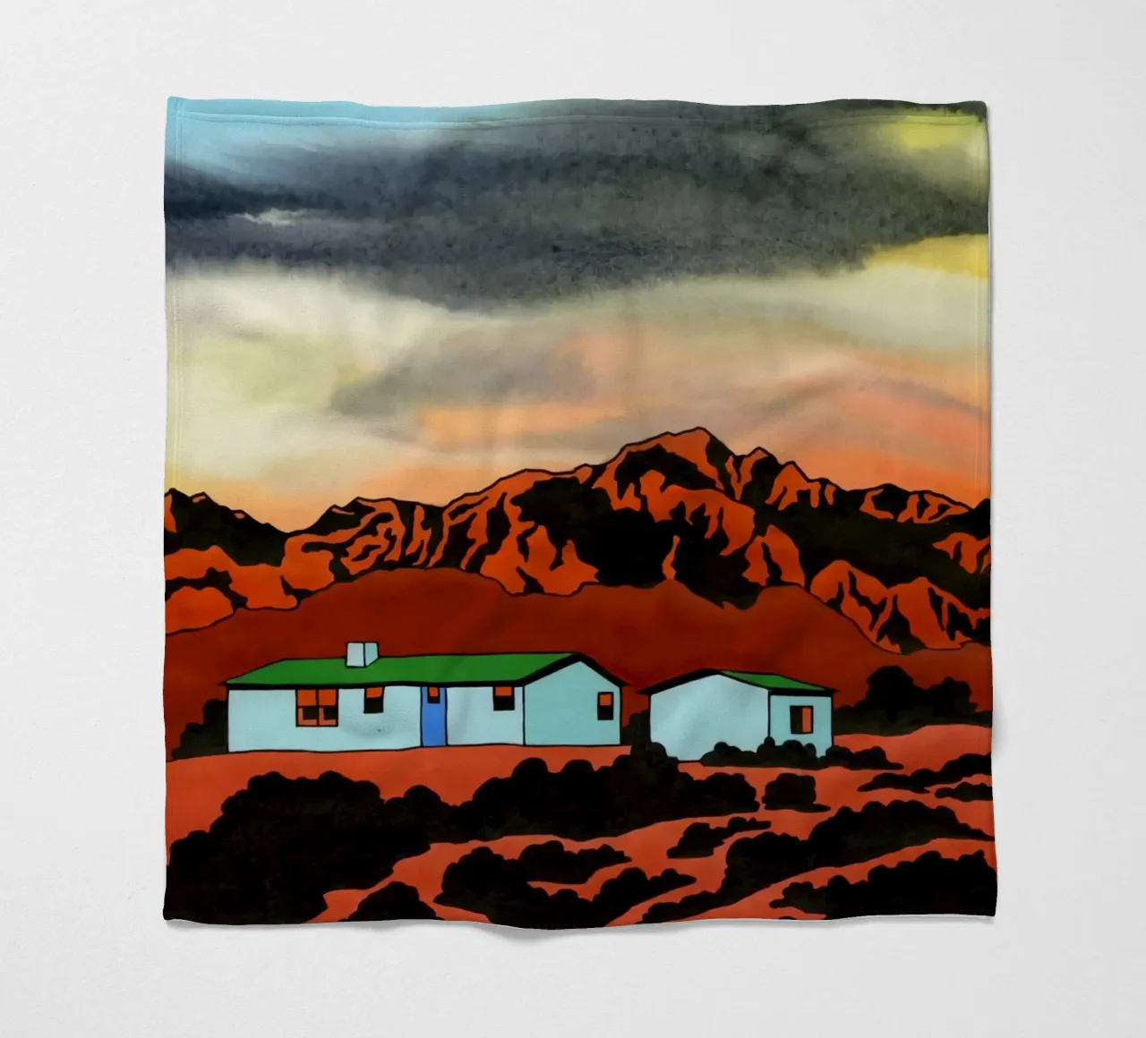 Ken Price Vivere nel fango coperta in pile da Marcobarshop