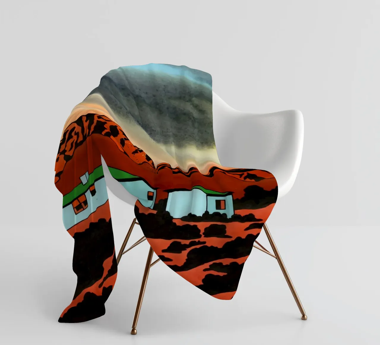 Ken Price Vivere nel fango coperta in pile da Marcobarshop