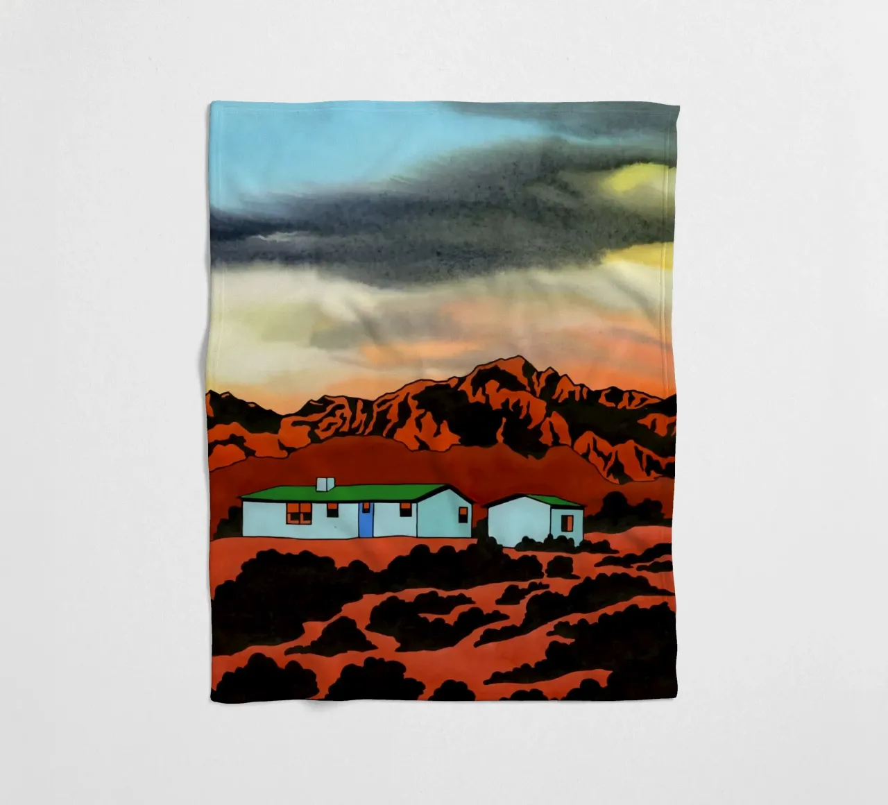 Ken Price Vivere nel fango coperta in pile da Marcobarshop
