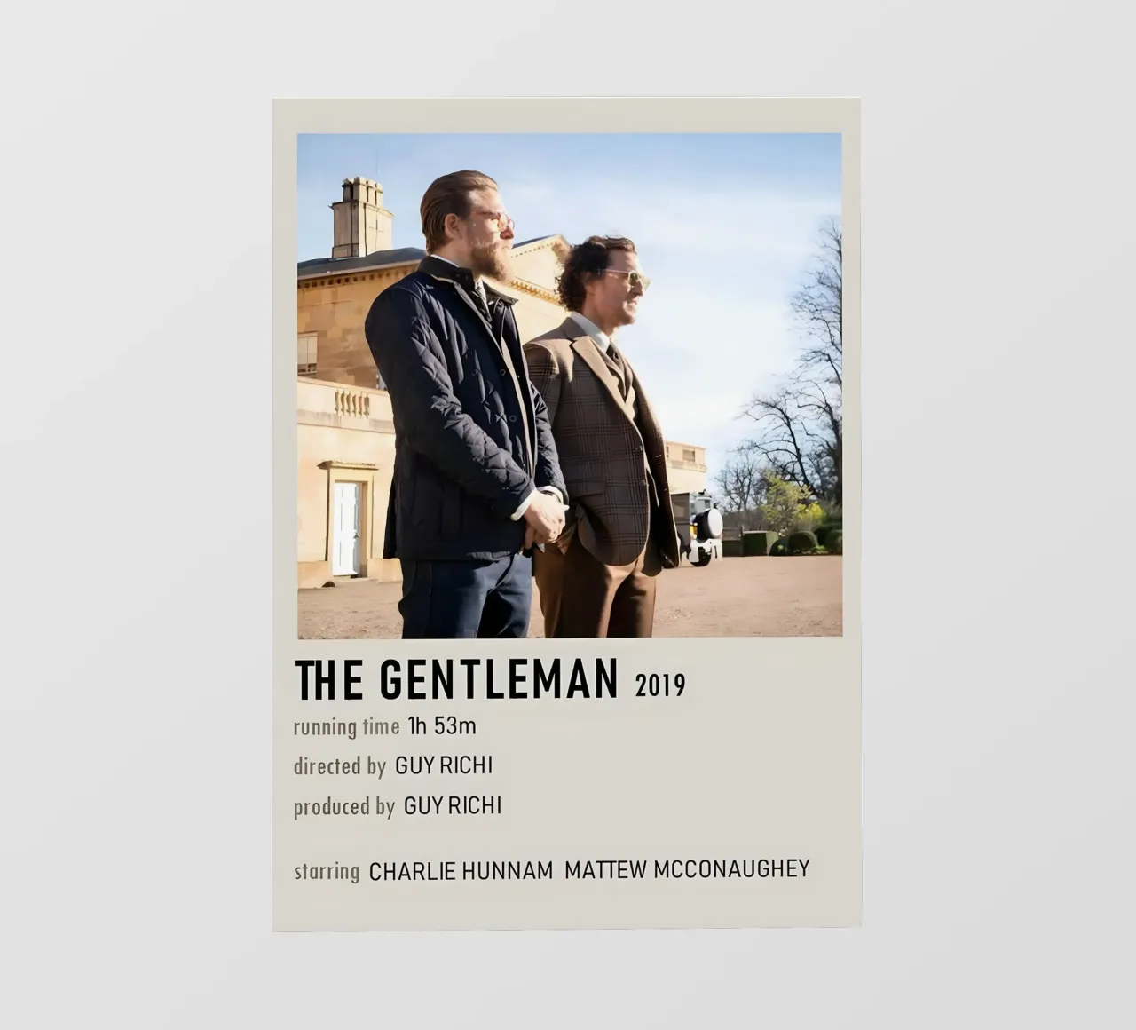 THE GENTLEMAN 2019 telo in pvc da MVFminimalist