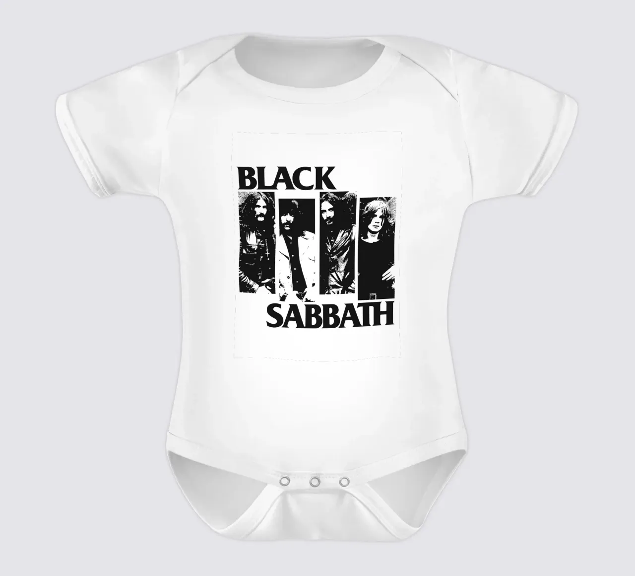 black sabbath band kunst Kurzarm Babybody von vanhesling