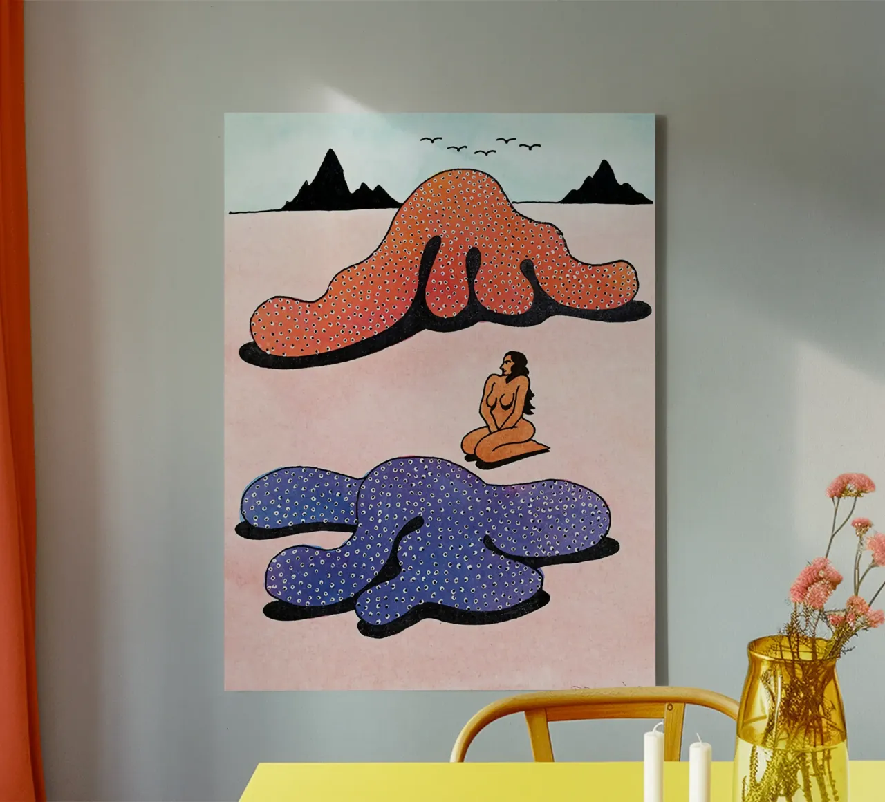 Ken Prijs Zeemeermin canvas met Baklijst van Marcobarshop