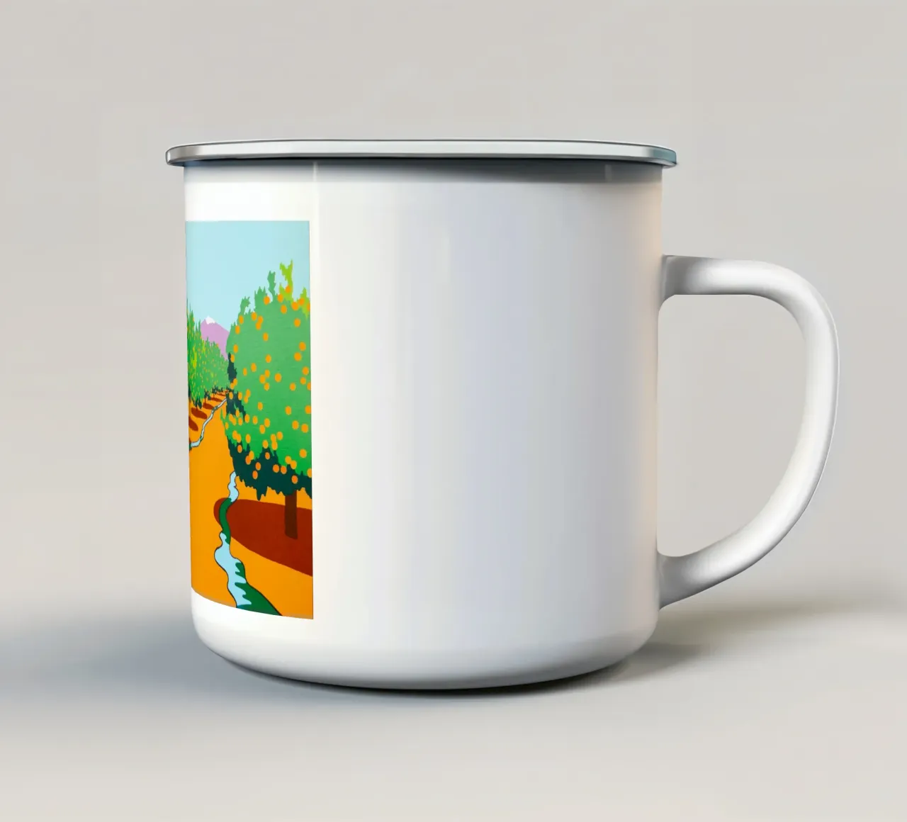Ken Price Giardino arancione tazza in smalto da Marcobarshop