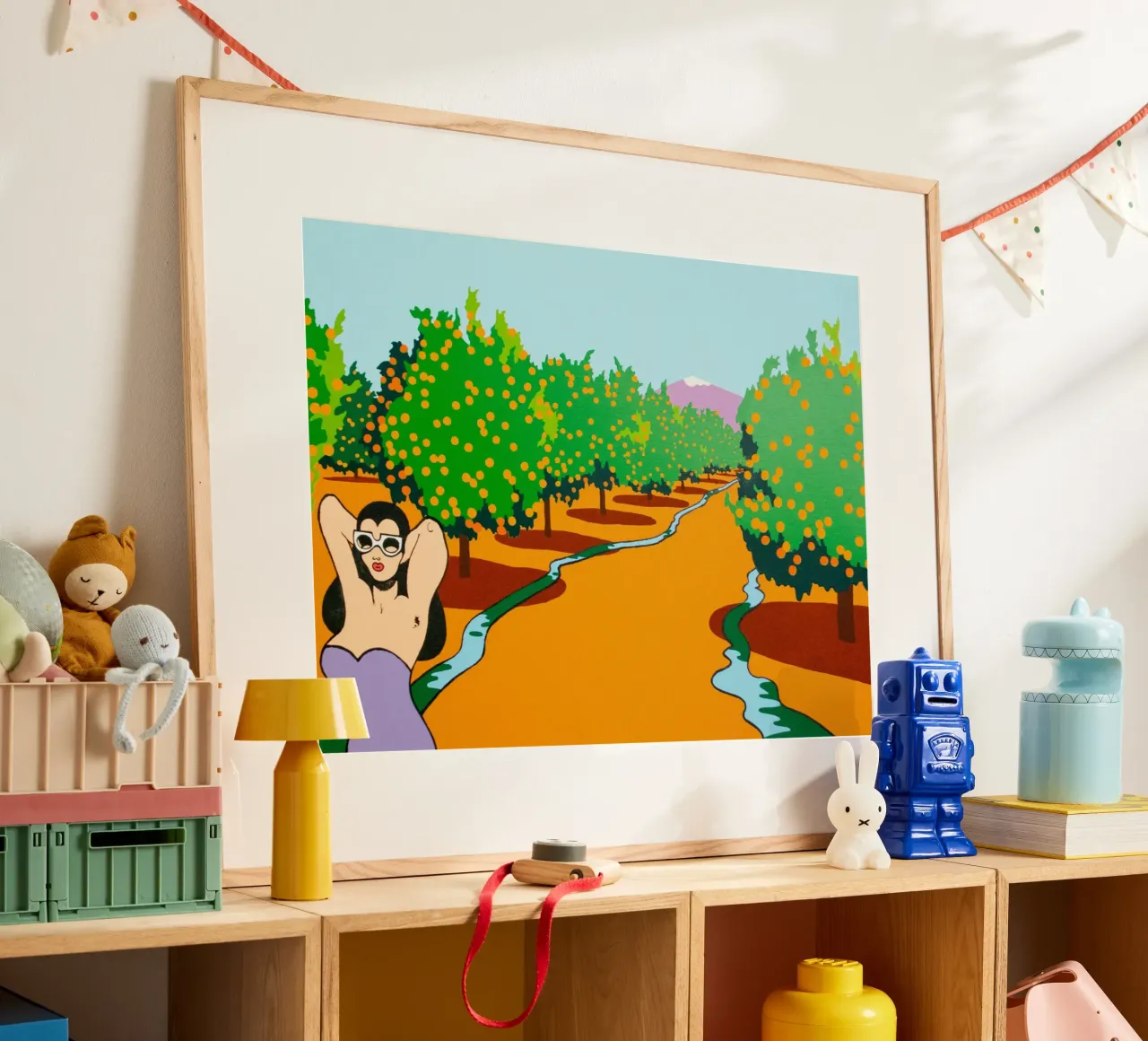 Ken Price Orange Garden poster van Marcobarshop