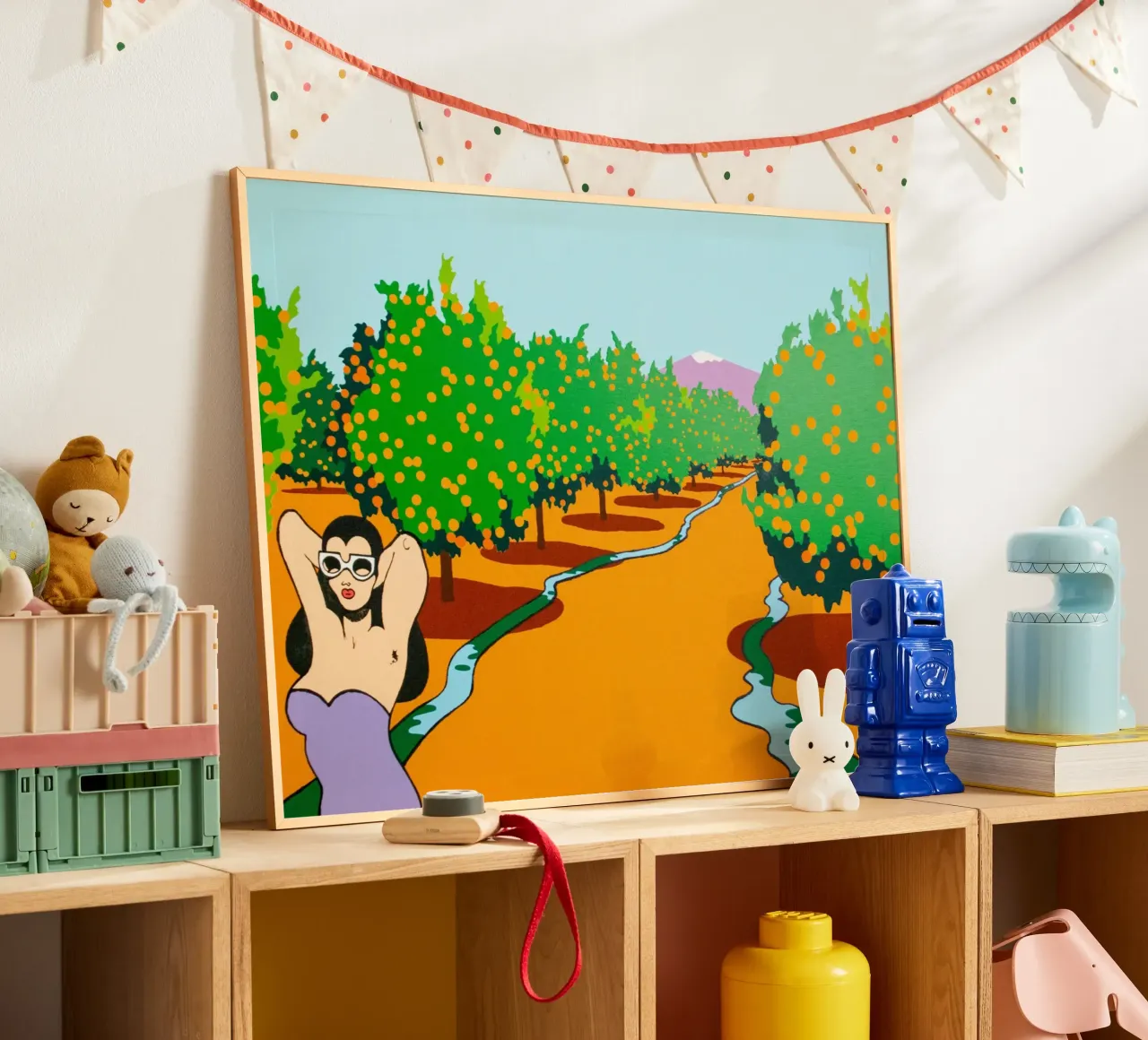 Ken Price Orange Garden poster van Marcobarshop