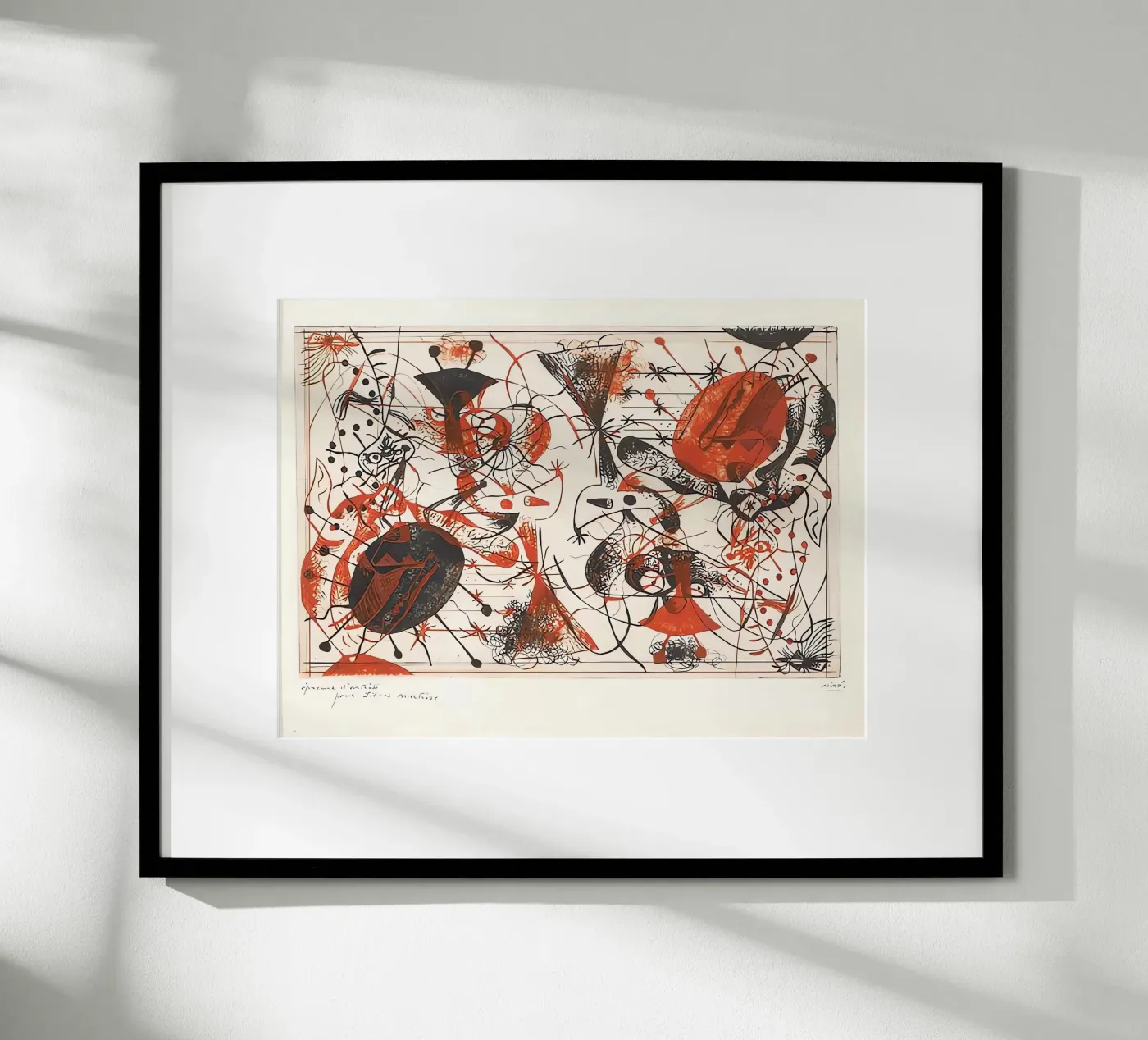 Nero e rosso poster da Narciso