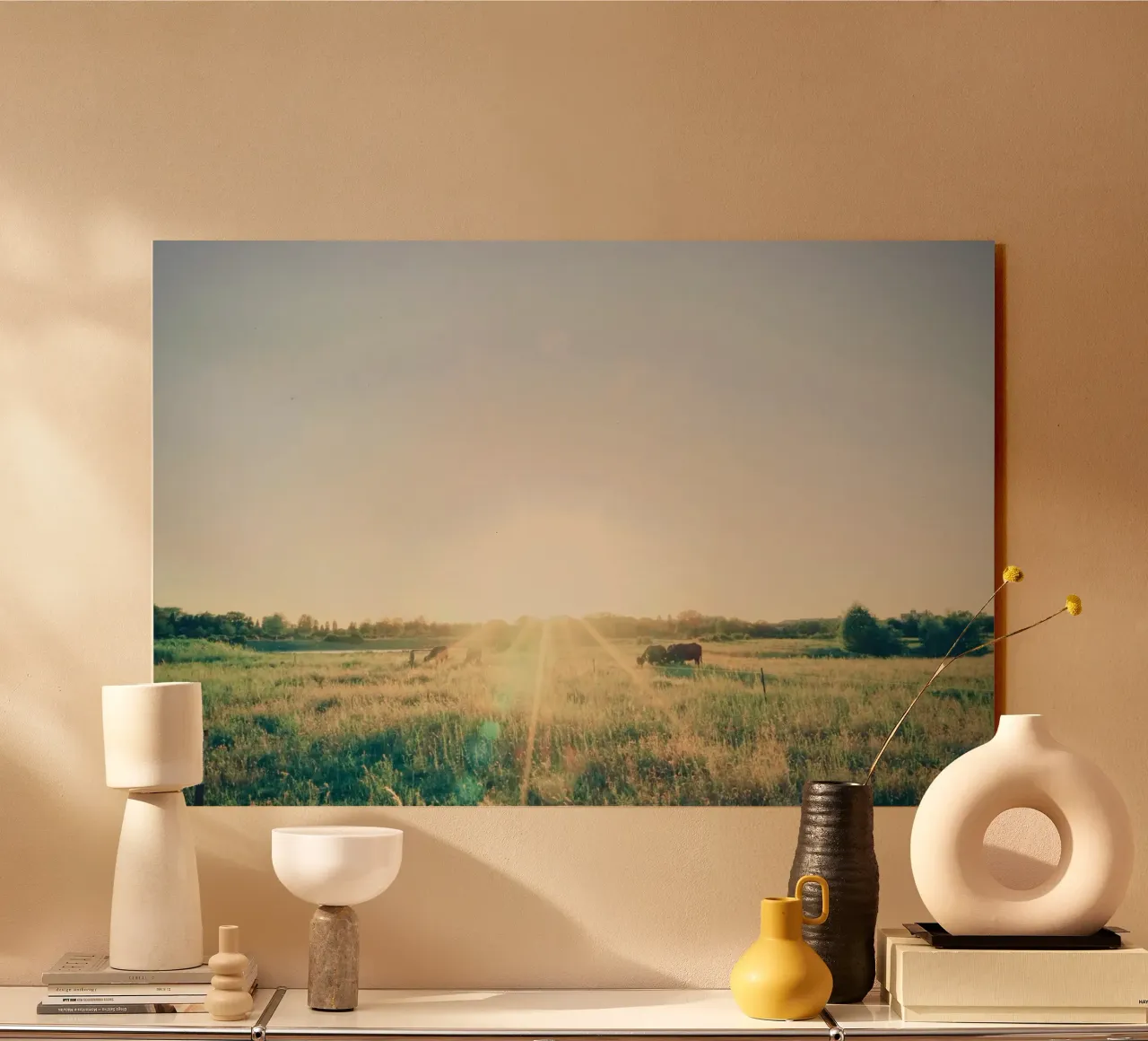Sunshine Farm acrylic glass by KISSA STUDIO
