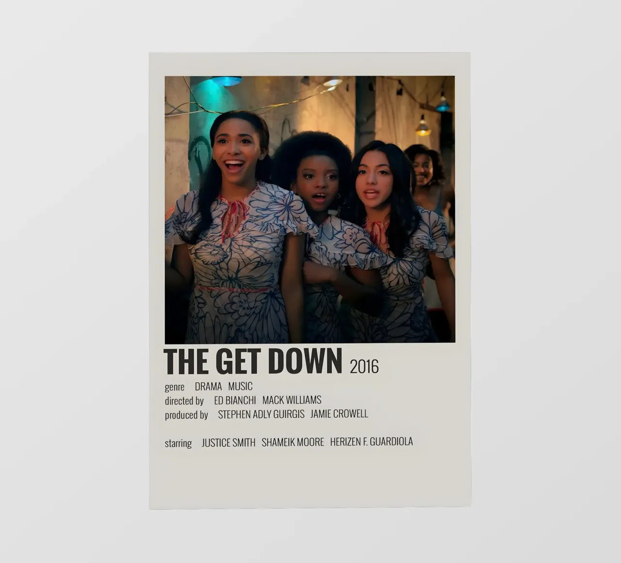 THE GET DOWN 2016 pellicola backlit da MVFminimalist