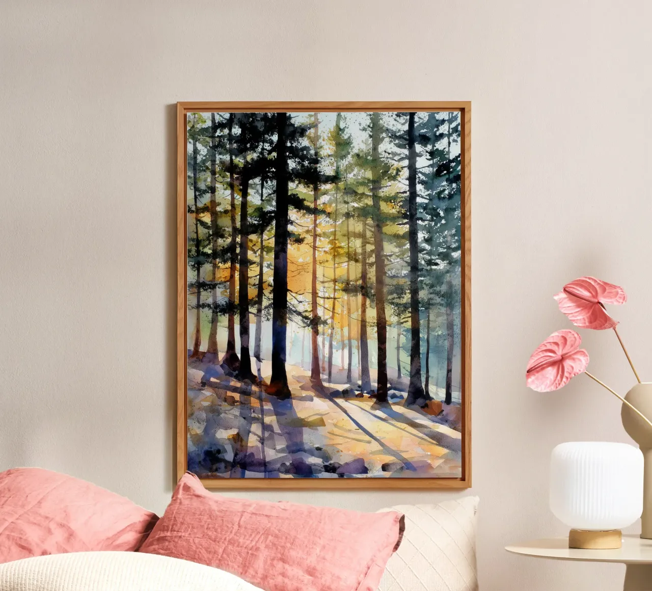 Forest Lightfall forex plate by Louise Wilder Studio