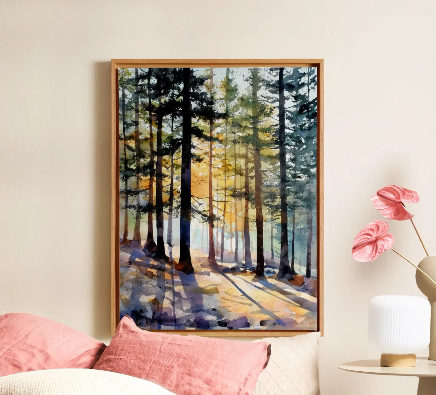 Forest Lightfall canvas by Louise Wilder Studio