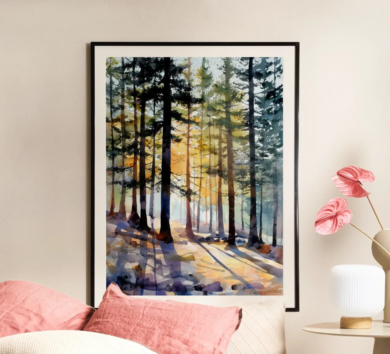 Foresta Lightfall carta hahnemühle da Luke Wilder Studio