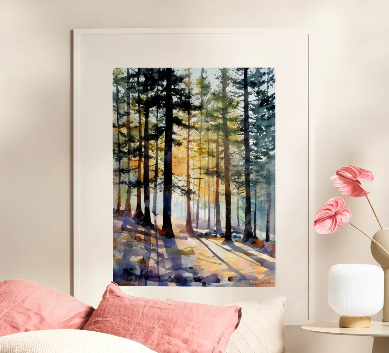 Foresta Lightfall carta hahnemühle da Luke Wilder Studio