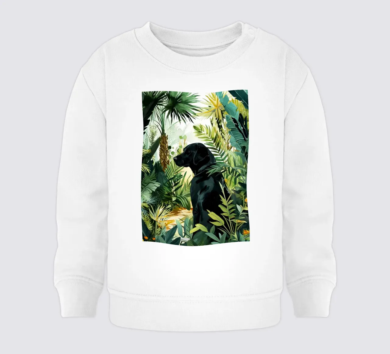 Cane tropicale felpa neonato da Justyna Jaszke JBJart