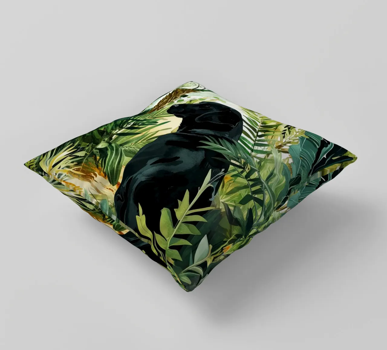 Cane tropicale cuscino da Justyna Jaszke JBJart