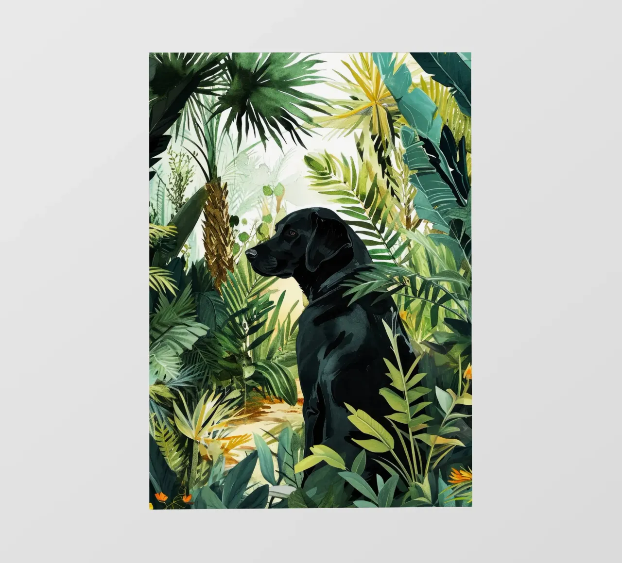 Cane tropicale pellicola backlit da Justyna Jaszke JBJart