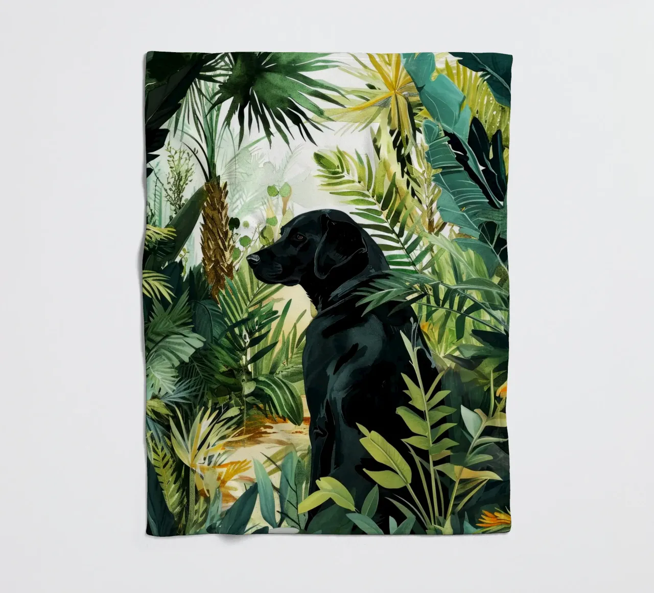 Cane tropicale coperta in pile da Justyna Jaszke JBJart
