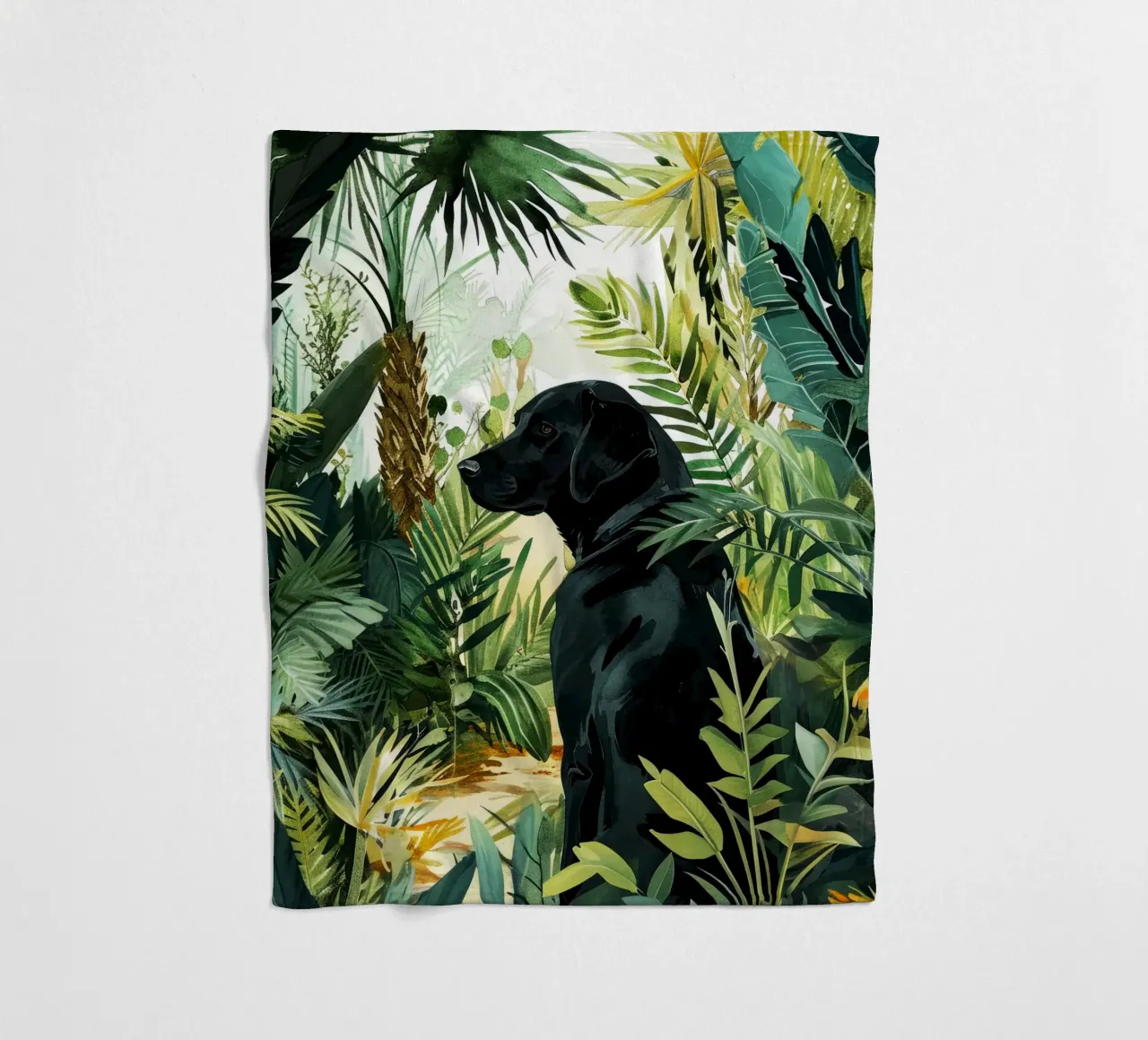 Cane tropicale coperta in pile da Justyna Jaszke JBJart