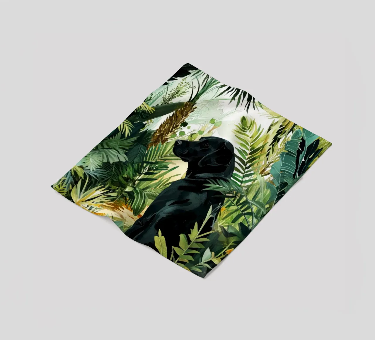 Cane tropicale coperta in pile da Justyna Jaszke JBJart