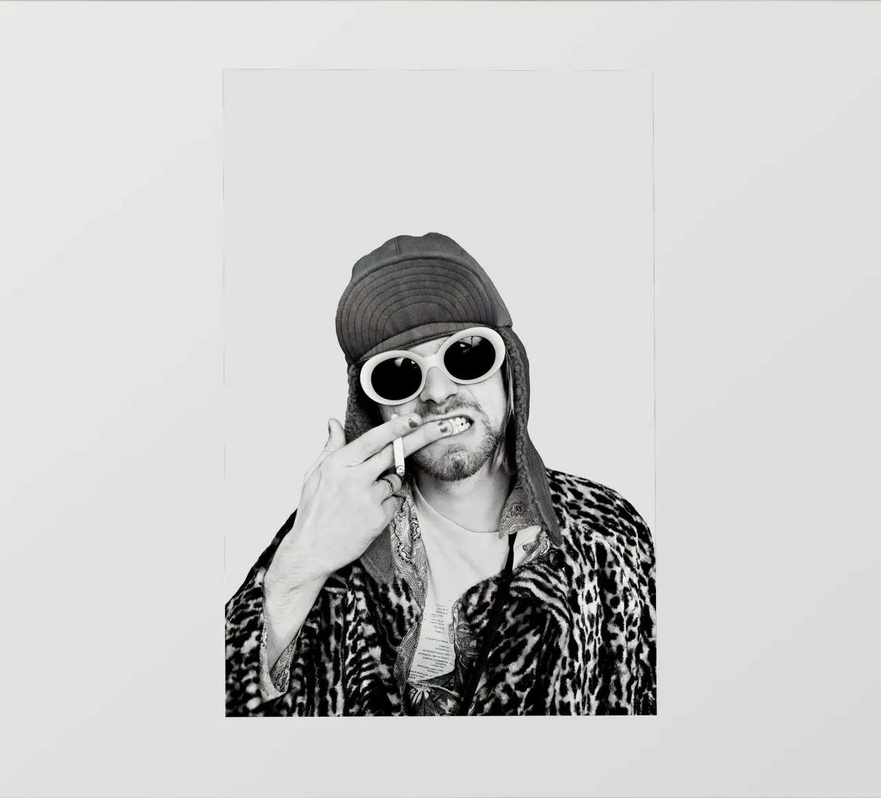 Kurt Cobain and Cigarette pellicola backlit da nicol shop