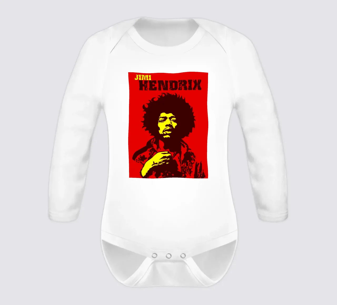 Jimi Hendrix Langarm Babybody von vanhesling
