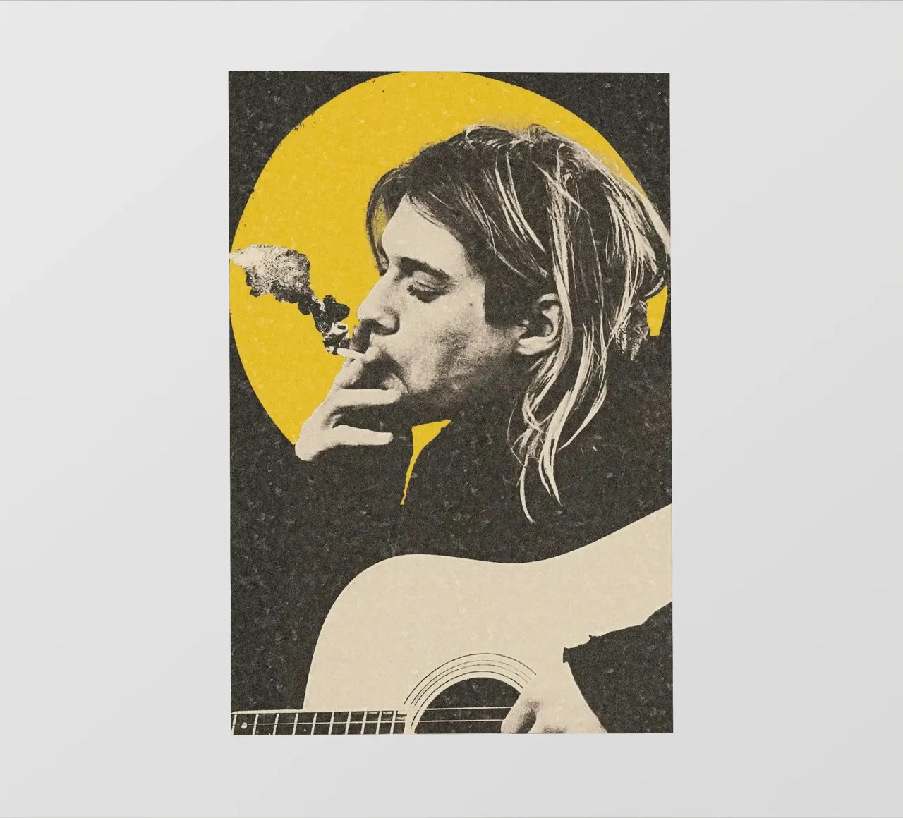 Kurt Cobain art pellicola backlit da nicol shop