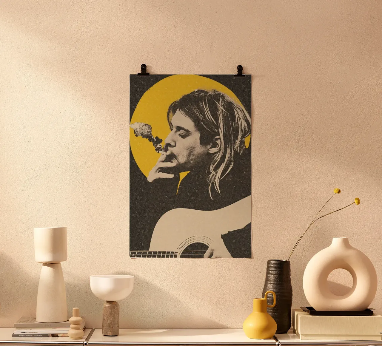 Kurt Cobain art poster da nicol shop
