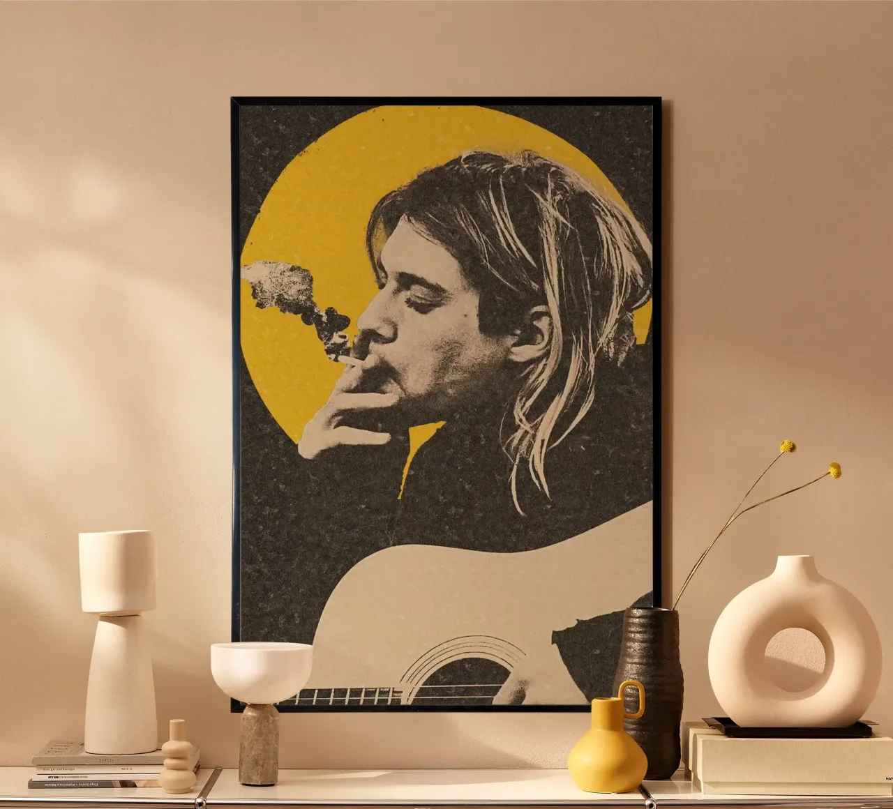 Kurt Cobain art poster da nicol shop