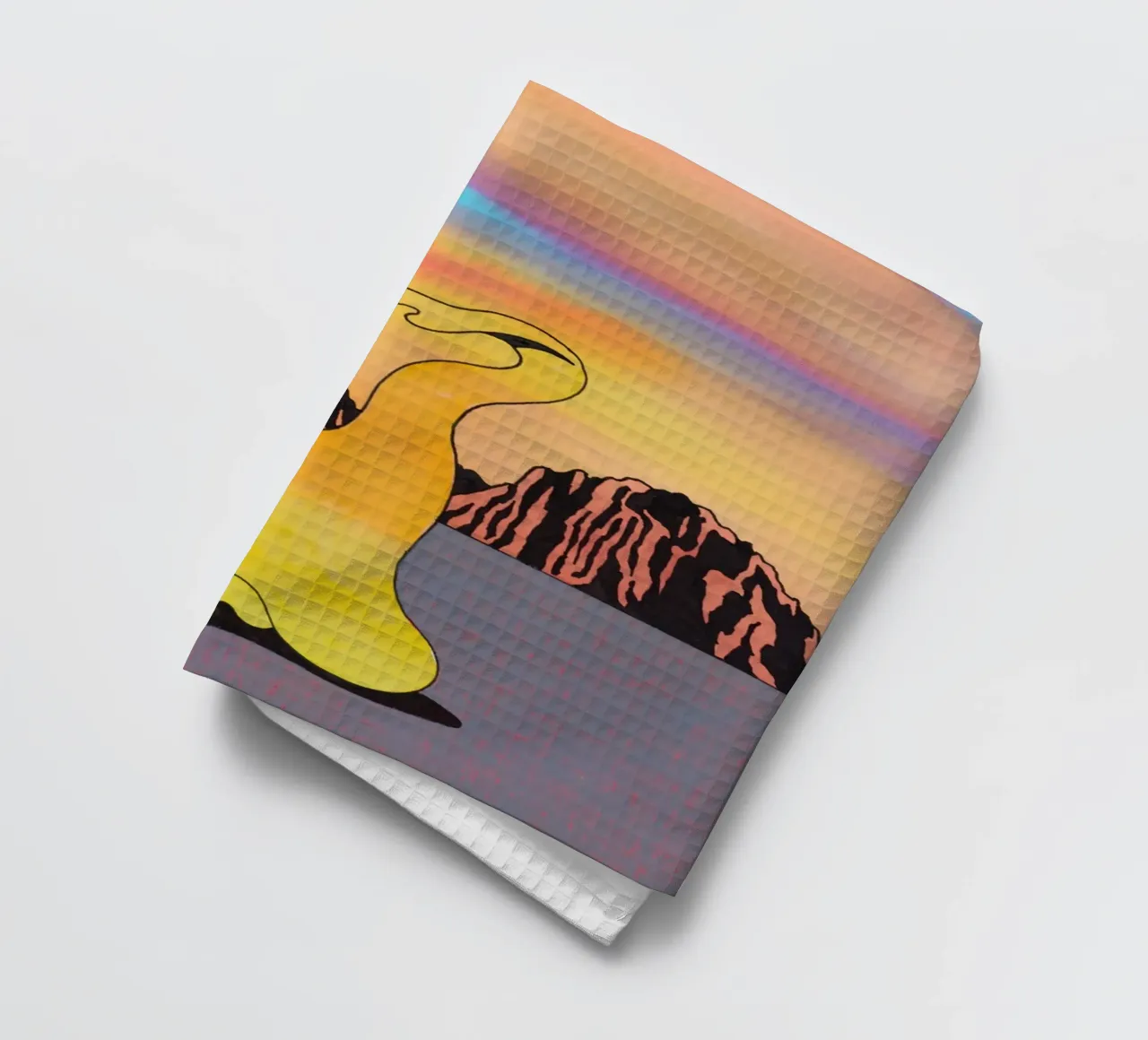 Ken Price The Beautiful West tea towel by Marcobarshop