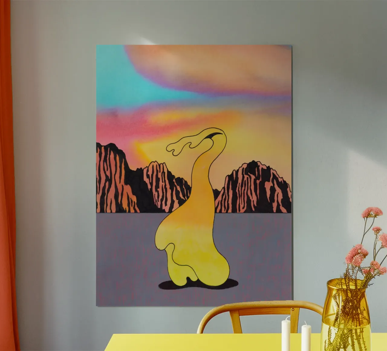 Ken Price Il bel West poster con telaio in alluminio da Marcobarshop