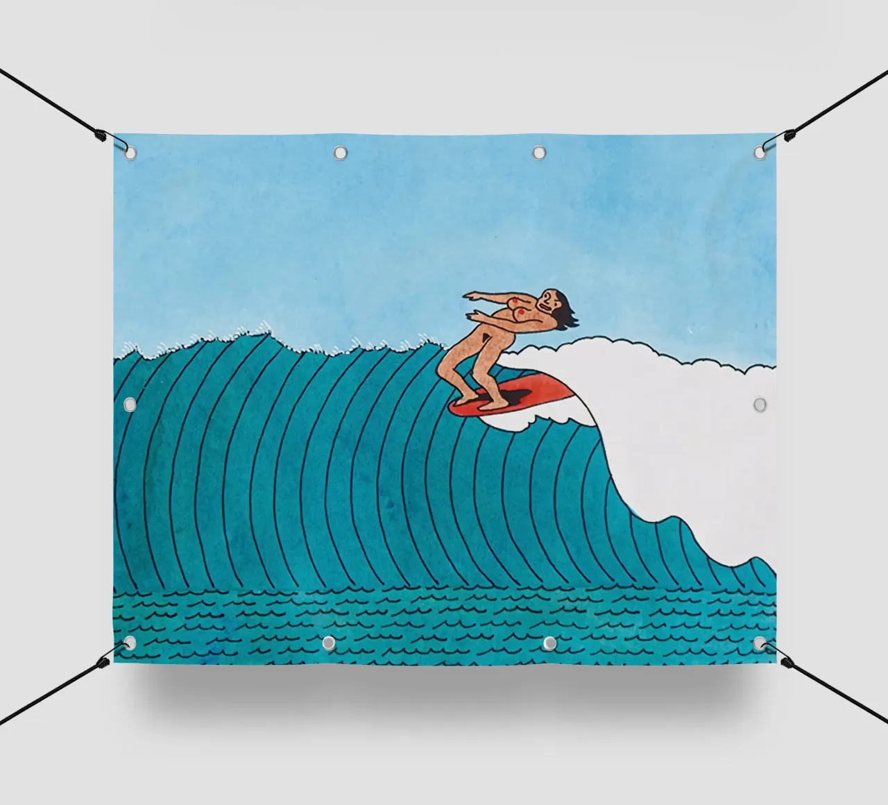 Ken Price Surfing in the State of Nature telo in pvc da Marcobarshop