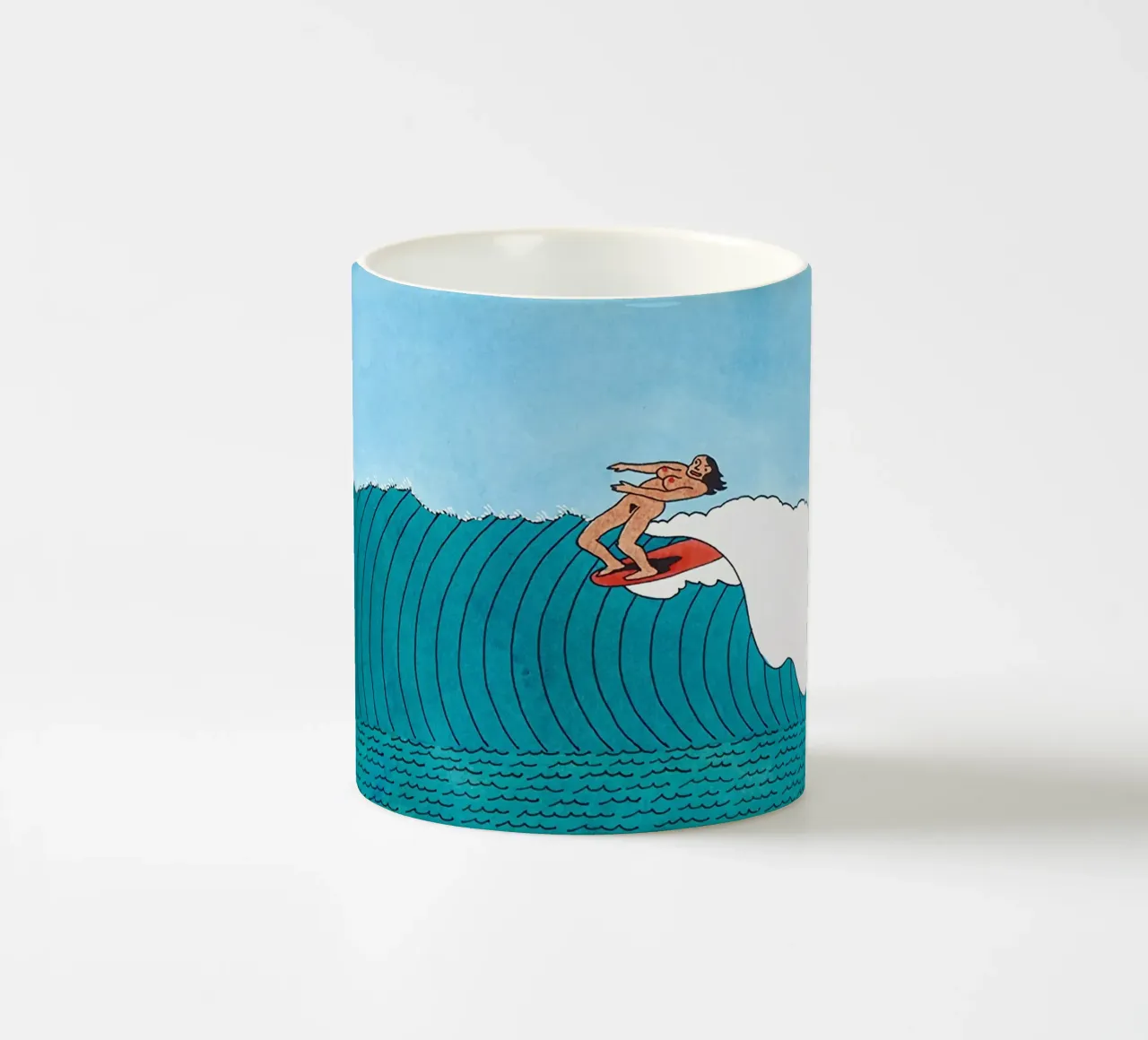 Ken Price Surfing in the State of Nature tazza in ceramica da Marcobarshop