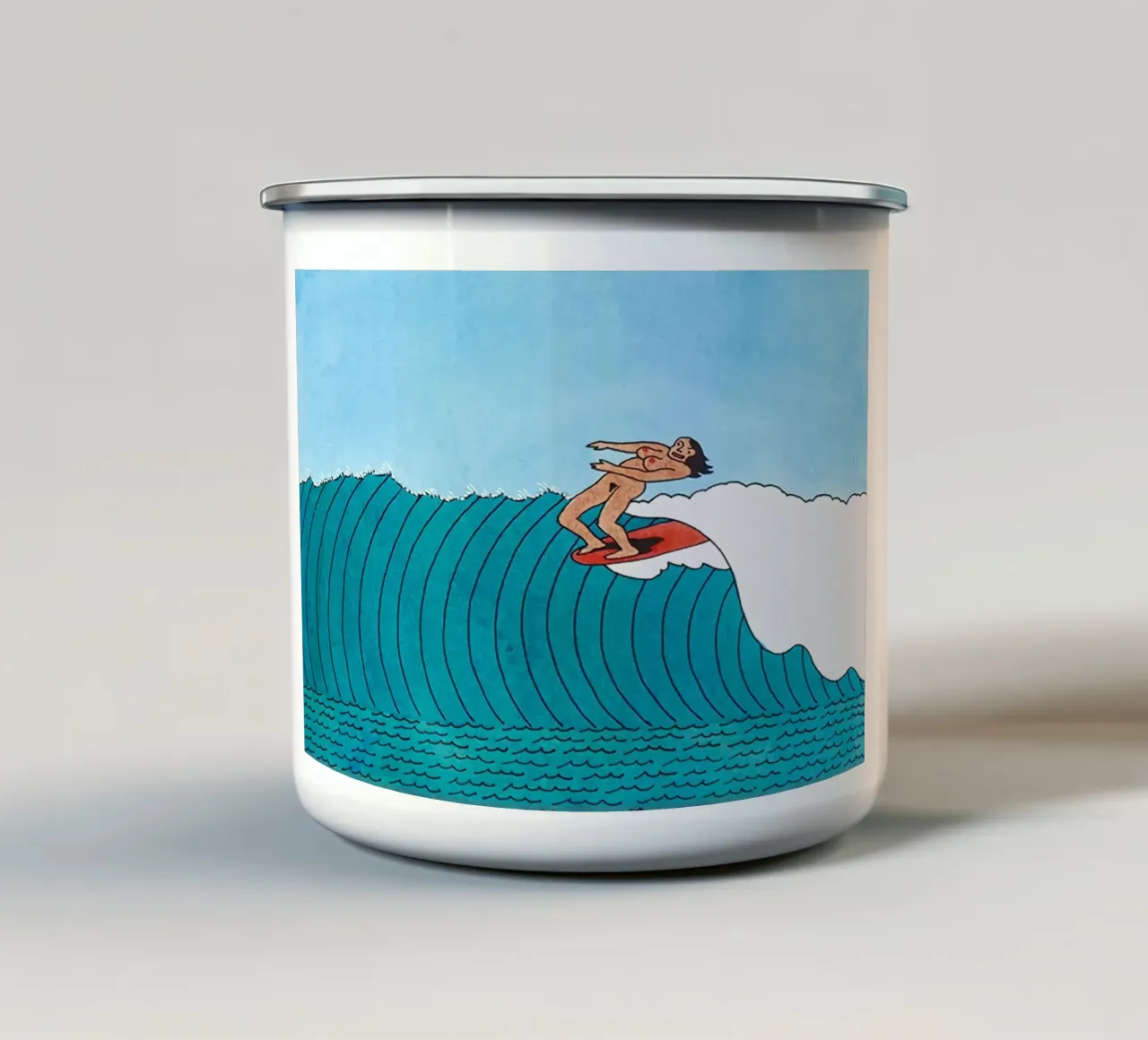 Ken Price Surfing in the State of Nature tazza in smalto da Marcobarshop