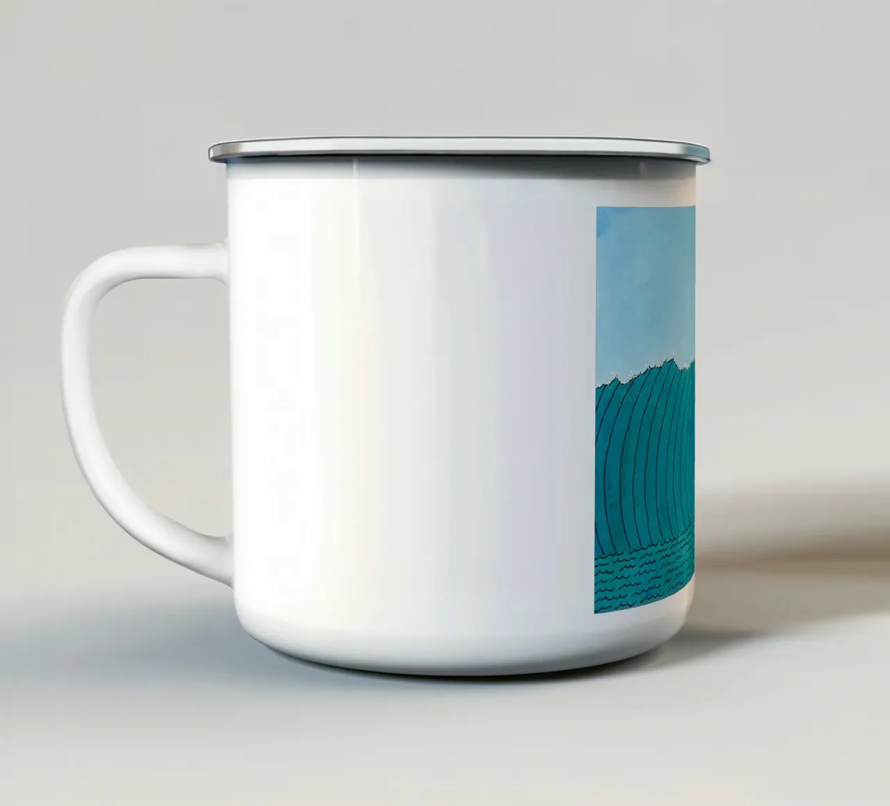 Ken Price Surfing in the State of Nature tazza in smalto da Marcobarshop