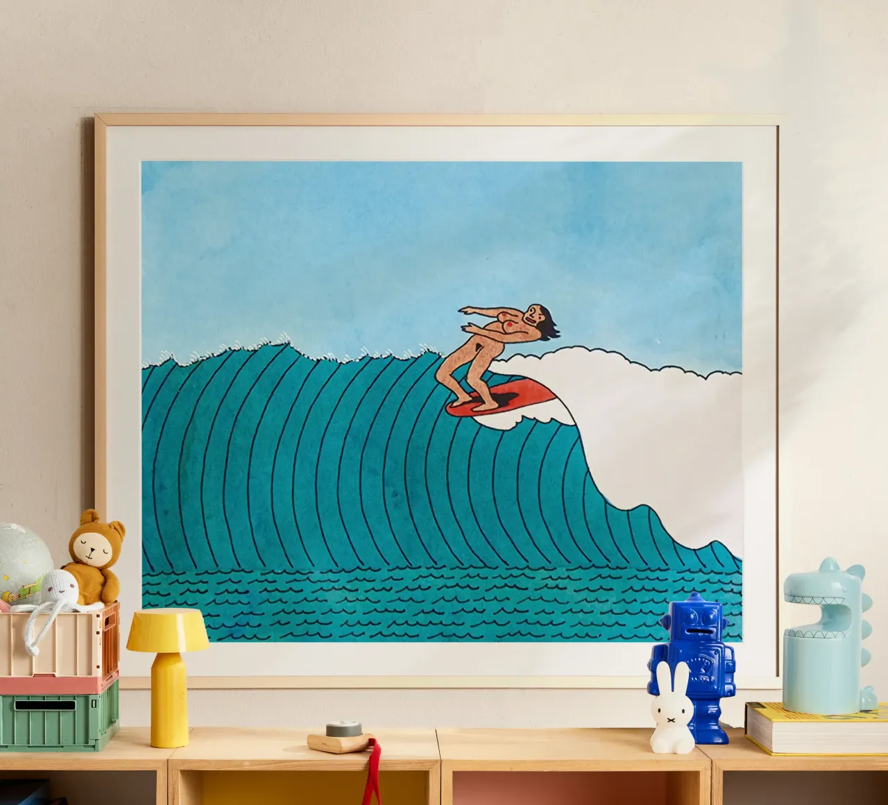 Ken Price Surfing in the State of Nature poster by Marcobarshop