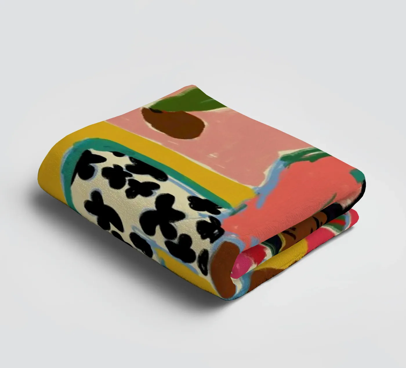 Woman With Fruit towel by Sandra Poliakov