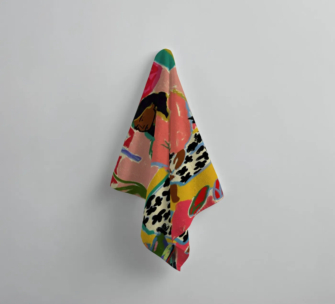 Woman With Fruit towel by Sandra Poliakov