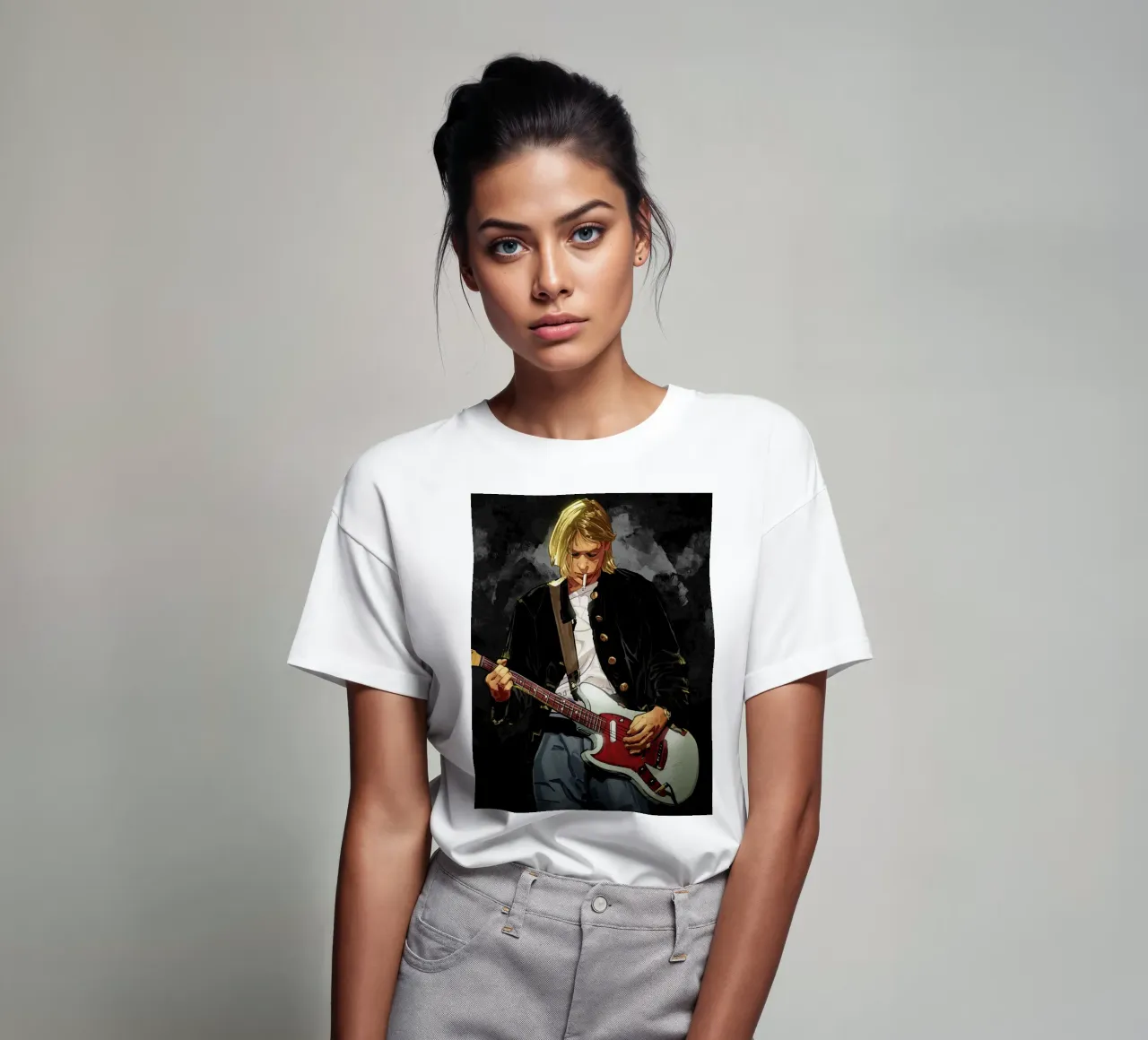 Kurt Cobain art t-shirt de nicol shop