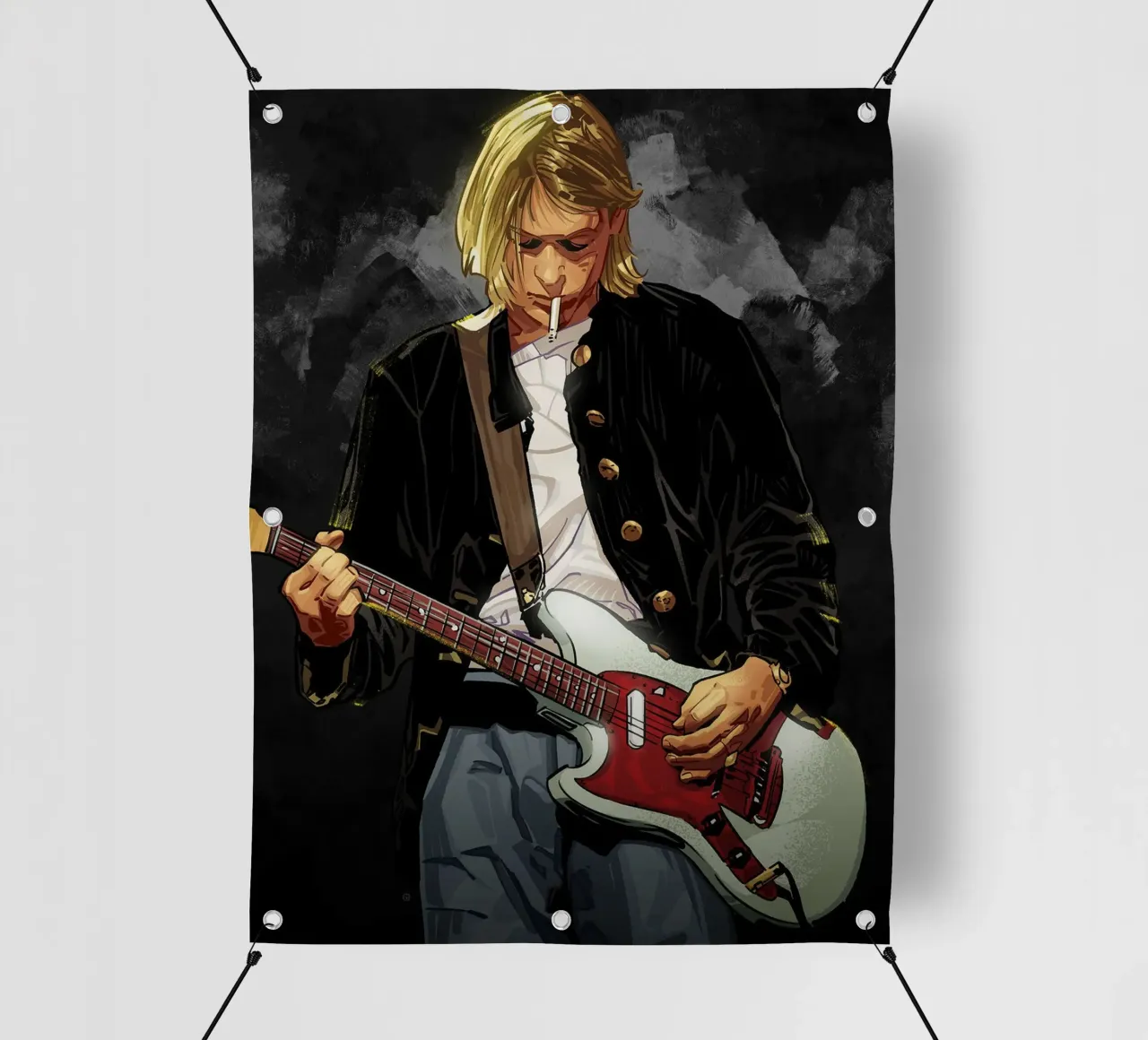 Kurt Cobain art telo in pvc da nicol shop