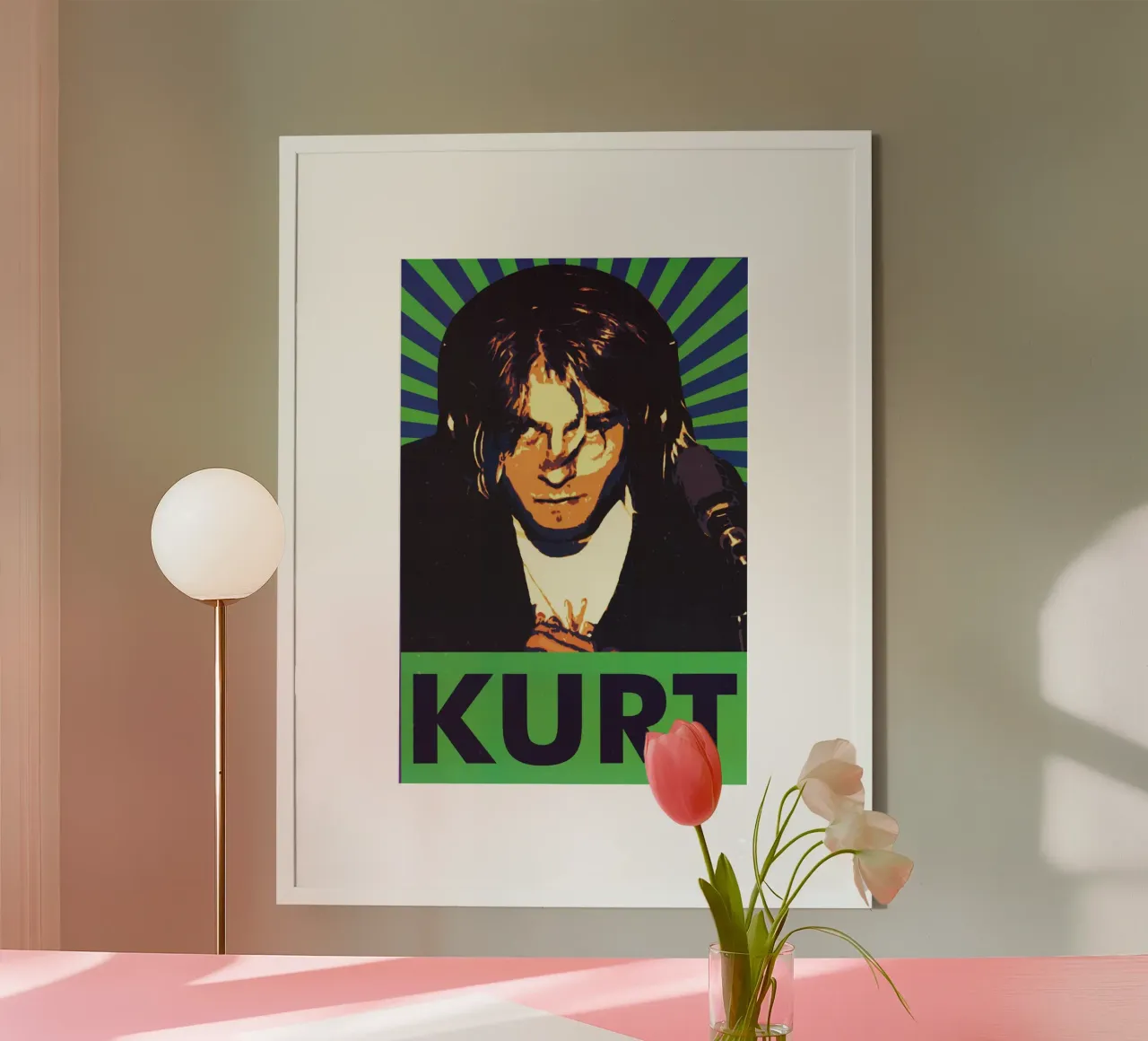 Kurt Cobain art poster da nicol shop