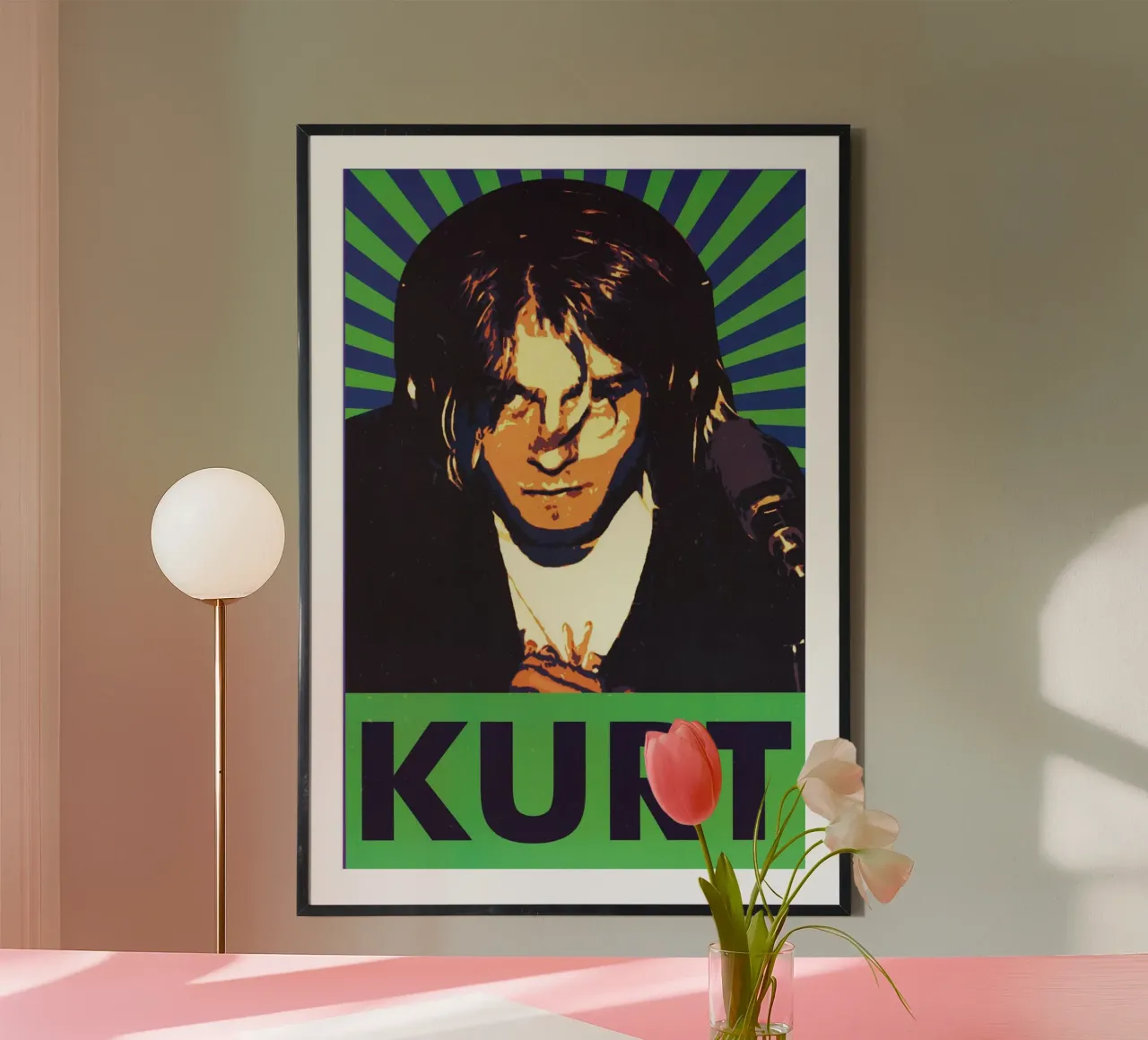 Kurt Cobain art poster da nicol shop