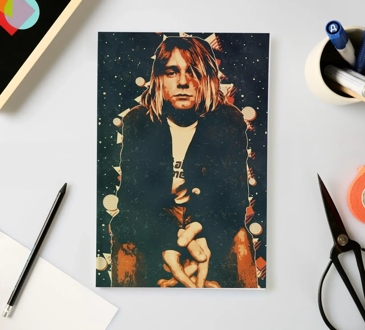Kurt Cobain notebook by nicol shop
